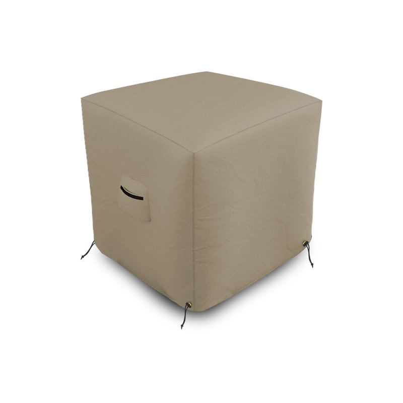 Outdoor Air Conditioner Cover, 55.9cm H x 61cm W x 61cm D, Beige