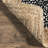 Risha Power Loom Natural Cotton Black/ Tan Rug-1482819993