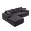 Canapé modulaire modulaire avec coussins décoratifs-661801007