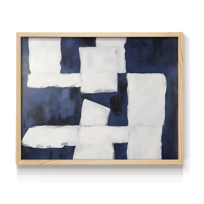 Série abstraite XXIV, reproduction encadrée, H 8 po x l 10 po, Naturel