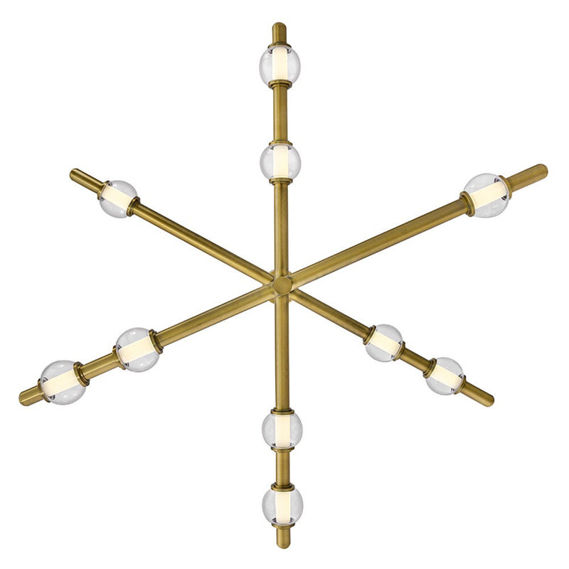 Hinkley Saxon Chandelier, 14.25" H x 50" W x 50" D