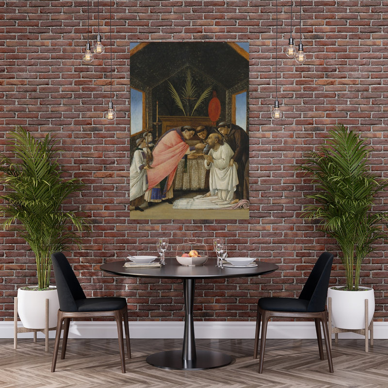 The Last Communion Of Saint Jerome, C.1490 Abstract Contemporary Wall Art Print by Sandro Botticelli - Wrapped Canvas Print