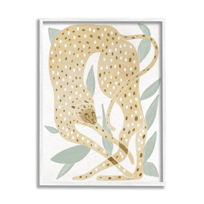Art moderne de giclée de feuilles de guépard moderne par Lil 'Rue