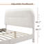 Lit plateforme tapissier Anij