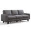 Canapé 75 places en lin 3 places avec assise profonde 75 po, gris foncé-1063224811