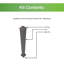 Poteau en aluminium VersaRail avec garniture-61212246-61212245