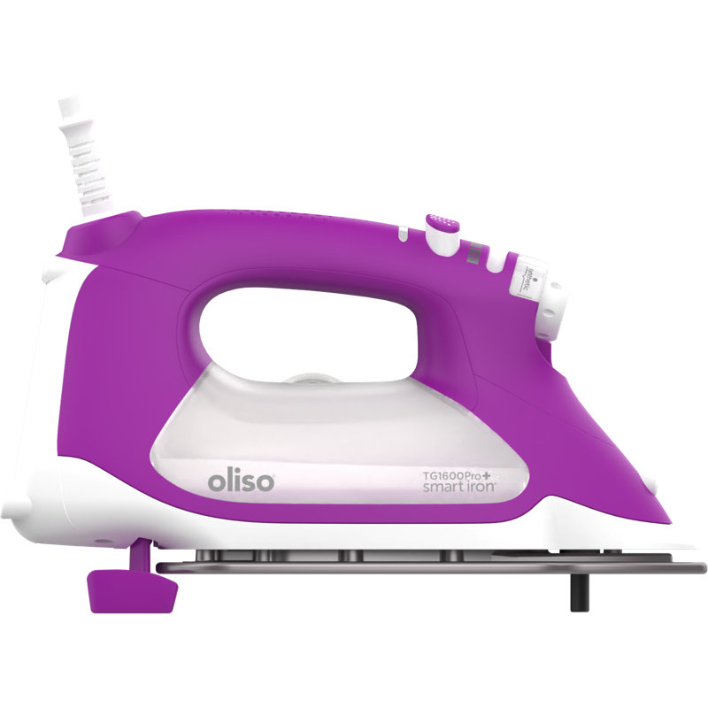 Oliso 1800 Watt Non Stick Soleplate Iron, Purple