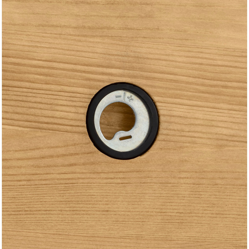 Ayanna Solid Wood Flat Wall Mirror, Brown