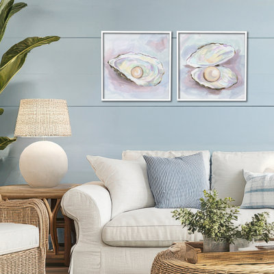 Ensemble de 2 giclées encadrées "Aquatic Silent Opals" par Melissa Wang