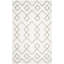 Tapis ivoire / argenté touffeté à la main Aderita-1509912085
