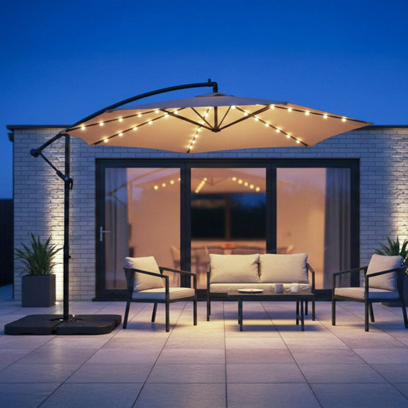 300cm Cantilever Parasol, Beige