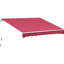 Abri pare-soleil rétractable pour le patio, manivelle manuelle, aluminium rouge, hauteur réglable, fixation multi-surfaces, protection contre, auvent de patio idéal pour fenêtres, cadre en aluminium, abat-jour, soleil, bon pour l'extérieur