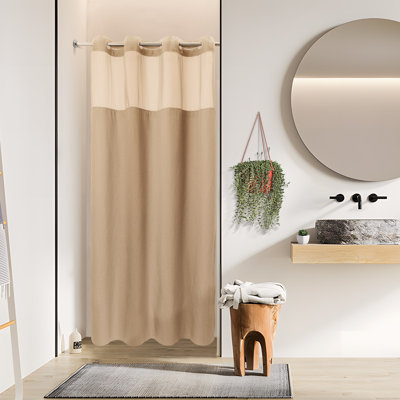 Rideau de douche Ramjani Waffle Weave
