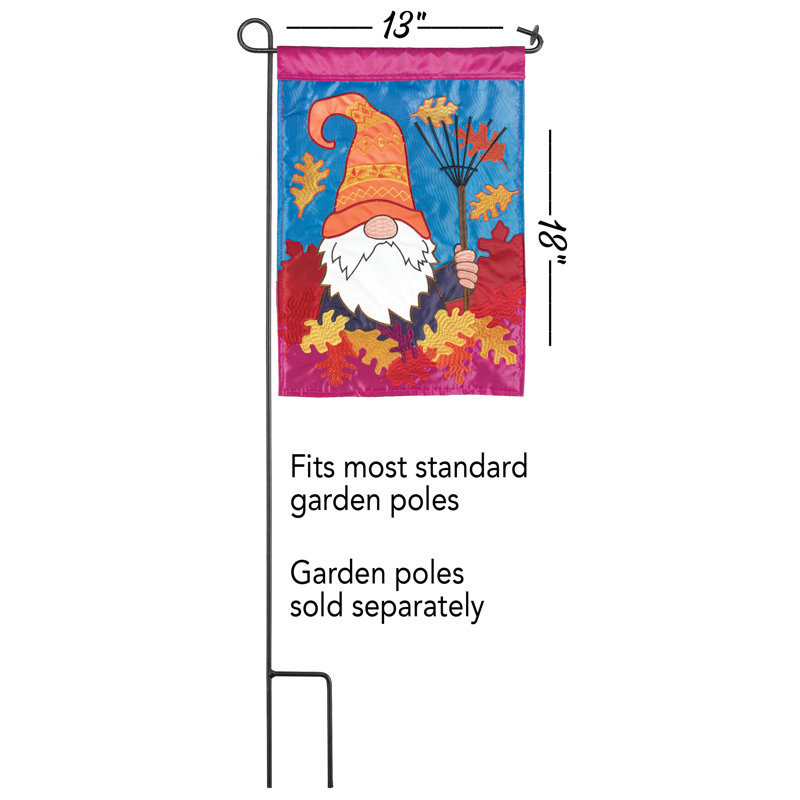 Drapeau de jardin en polyester 18 po x 13 po Alastaire