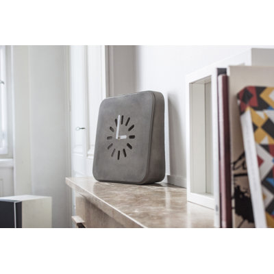 Low Tech Concrete Wall Clock