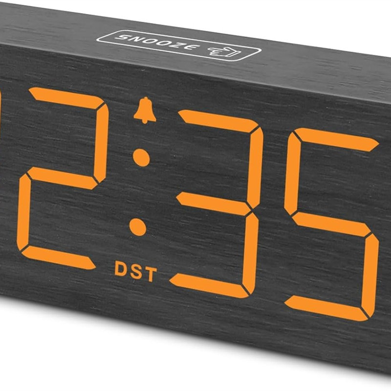 Electric Tabletop Clock, Amber