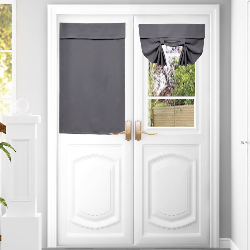 Panneau de rideau occultant en polyester Jaseir, Gris, L 26 po x L 66 po