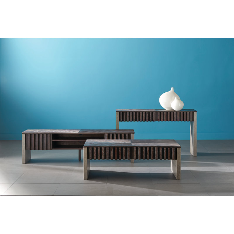 Mixt 55'' W Solid Wood Console Table