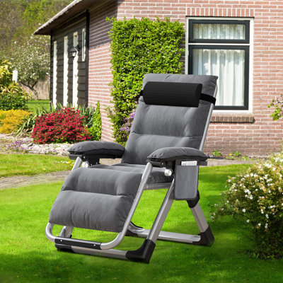 Zero Gravity Chair Lawn Recliner Reclining Patio Lounger Chair