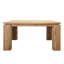 Micah 63" Wide Teak Dining Table, Natural