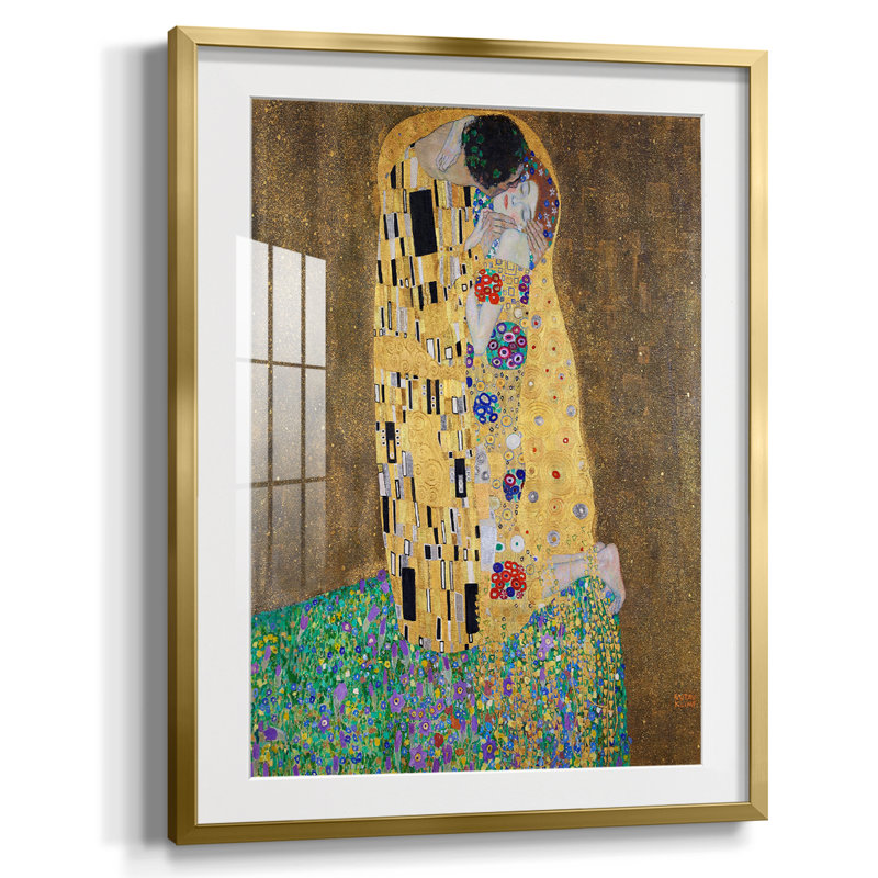 Gustav Klimt II - impression encadrée, Or