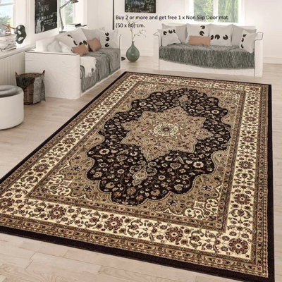 Modern Traditional Floral  Rugs Large Area Rug for Living Room Bedroom Carpet
