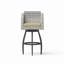 Tabouret de bar rotatif 2 pièces Bafra - beige Maxim-116886800