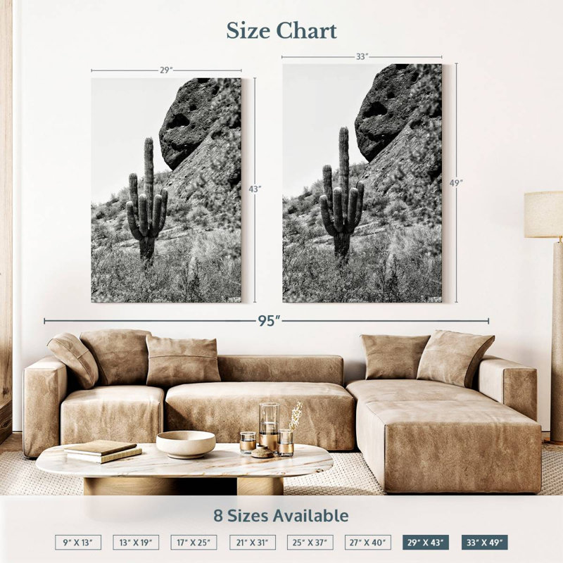 Cactus Harnek Carnegiea Gigantea, H 51 po x l 34 po