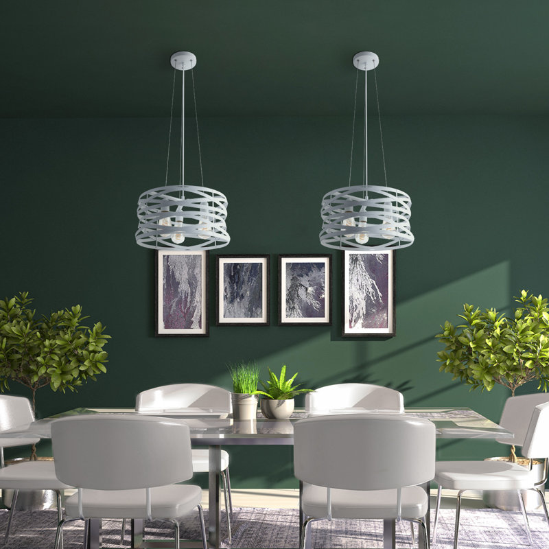 Danish 3 - Light Cluster Pendant, White