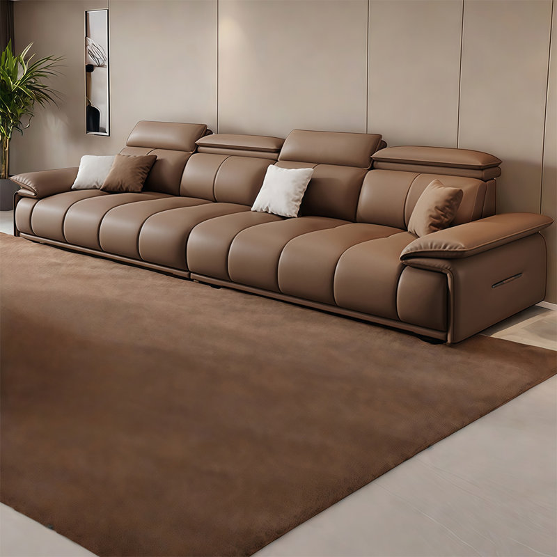 American minimalist and luxurious sofa, 35.43" H x 126" W x 41" D, 4