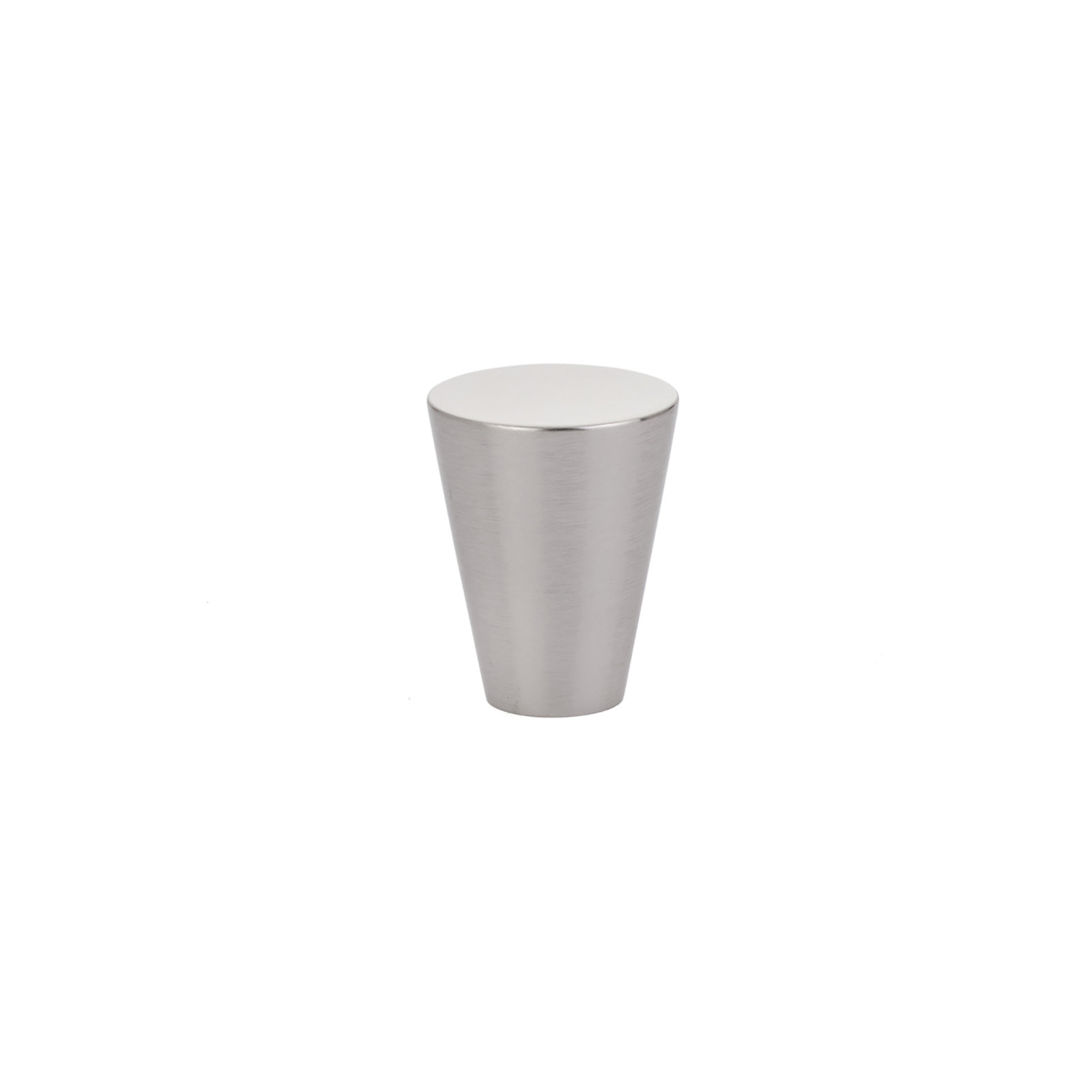 Conical Knob Knob, Satin Nickel, 0.62" H x 0.62" W x 1.12" D