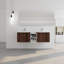 Meuble-lavabo avec lavabo, porte et tablettes-1125342869