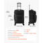Valise de transport extensible 20 pouces avec roulettes Valise de transport noir