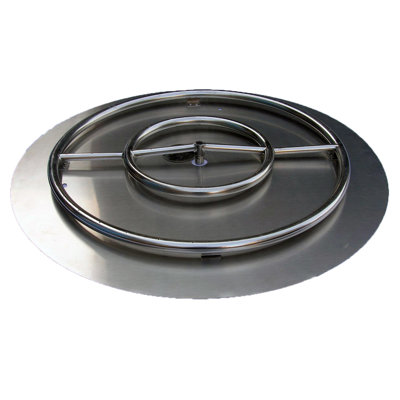 Brûleur et anneau de foyer en acier inoxydable Tretco, poêle de 30 pouces, anneau de 24 pouces, propane liquide ou gaz naturel, 150 000 BTU maximum