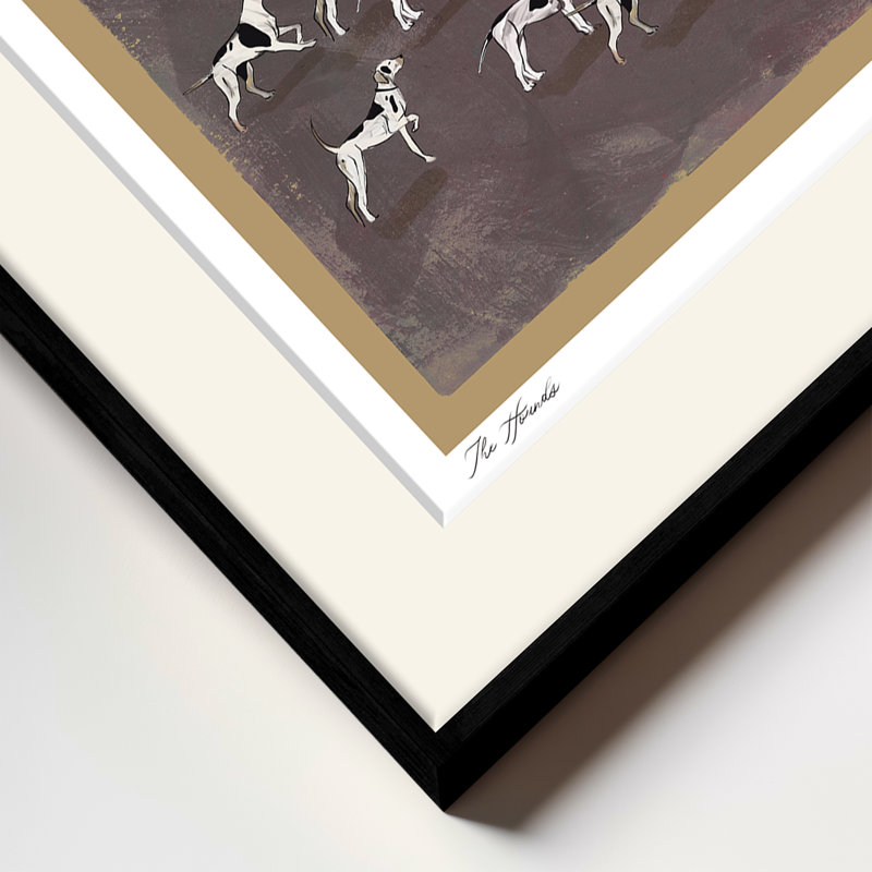 The Hounds, Black, 36" H x  48" W