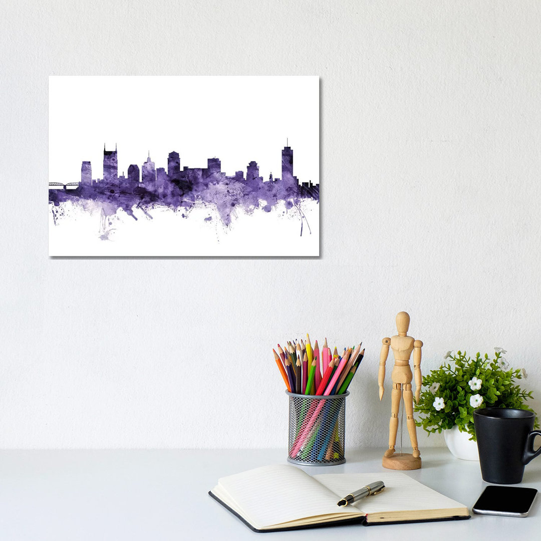 Nashville, Tennessee Skyline by Michael Tompsett - Wrapped Canvas Gallery-Wrapped Canvas Giclée
