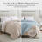 Vilano Springs ® Oversized Down Alternative Comforter with piped Edging and corner loops, Easy care-420232247-420232232