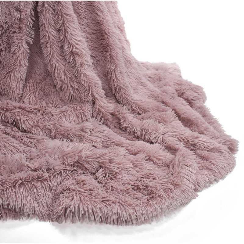Busina Throw Blanket, Blush