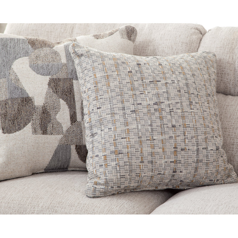 Almaak 2 - Piece Upholstered Sectional, Beige Chenille, 39"H x 79"W x 64"D