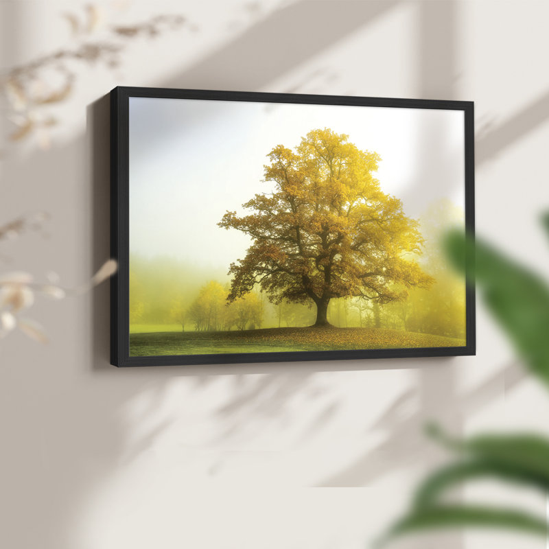 The Sentinel -Framed Print - Restickable, 11" H x 14" W, Black