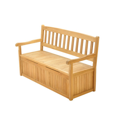 Magallanes Grade-A Luxurious Teak Storage Bench by Highland Dunes
