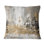 Coussin décoratif moderne à motif abstrait doré