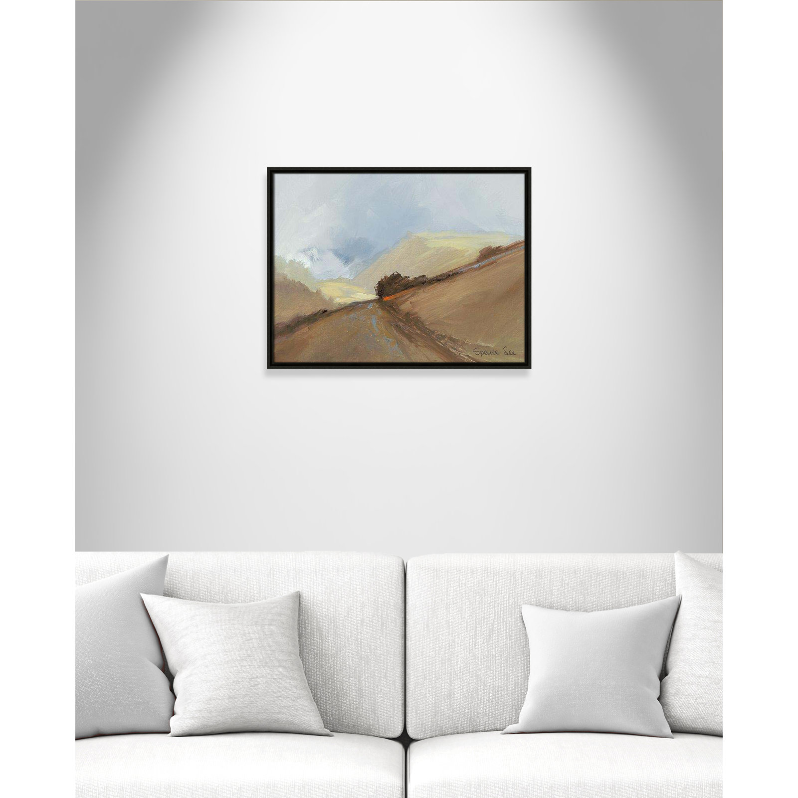 Heaven And Earth II by Spencer Lee, Espresso Framed, 19.5'' H x 25.5'' W x 2'' D
