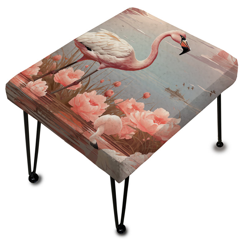 Arbaaz - Repose-pieds rectangulaire à imprimé animal