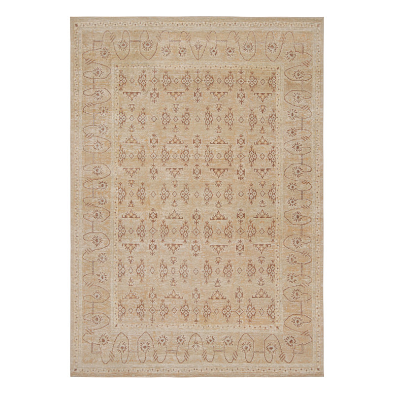 Handmade Silk and Wool Area Rug