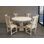 Tejas 6 - Person Solid Wood Solid Wood Top Pedestal Dining Set