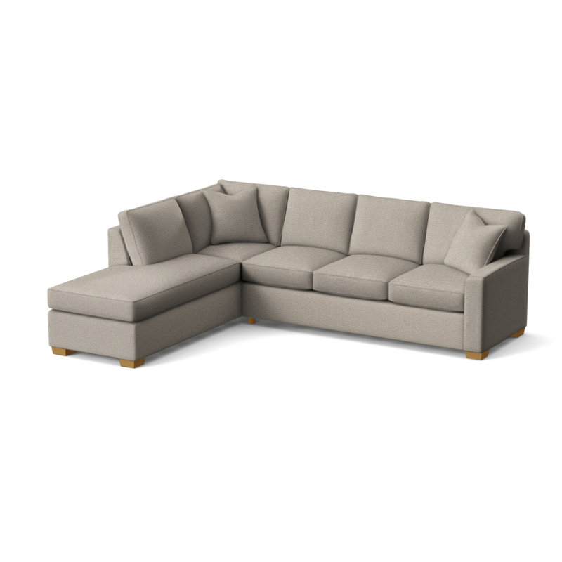 Frye Chaise Sectional, Left Hand Facing, Honey, Elite Ivory; 0321-91