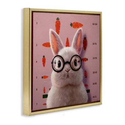 Cadre flottant Bunny & Carrots Eye, par Lucia Heffernan