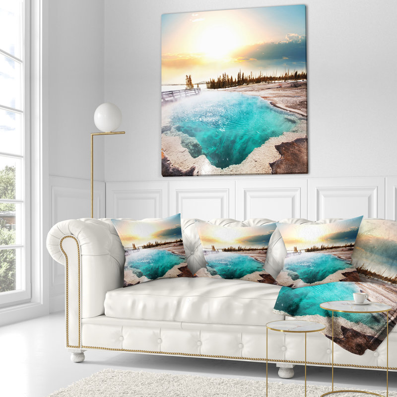 Housse et insert de coussin carré Schafer Landscape, 18 po x 18 po, Coussin décoratif