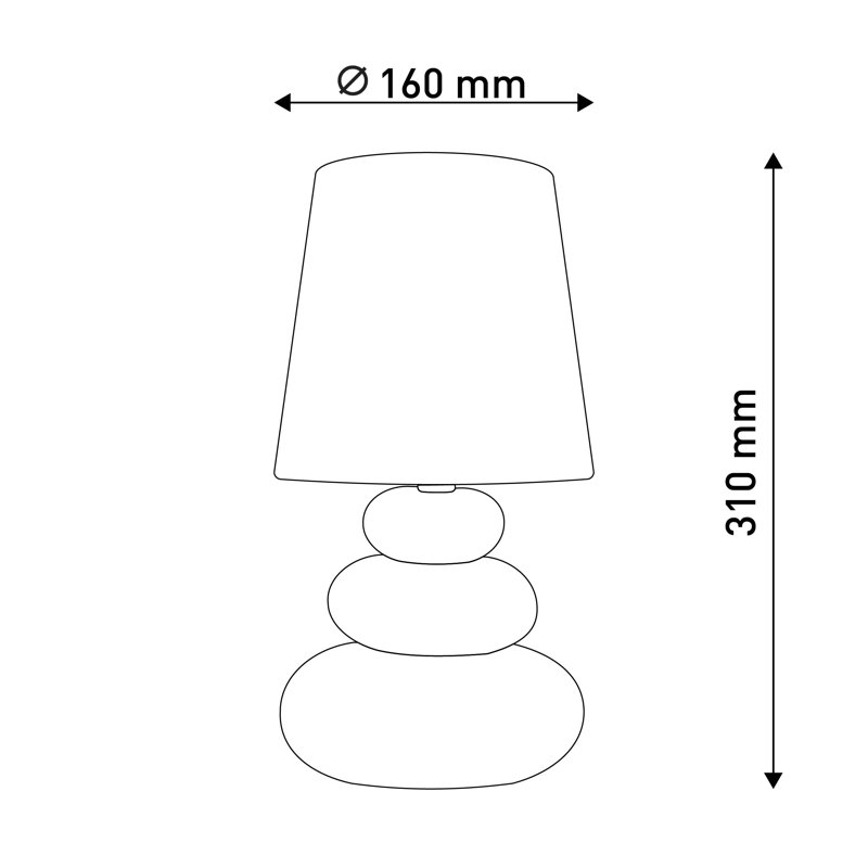 Brynlie Table Lamp, Mint